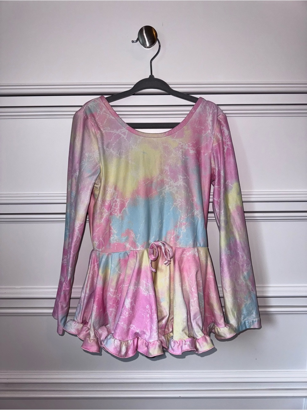 Cheeky Plum Pastel Tie-Dye Dance Leotard